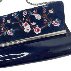 WHBM Embroidered Clutch
